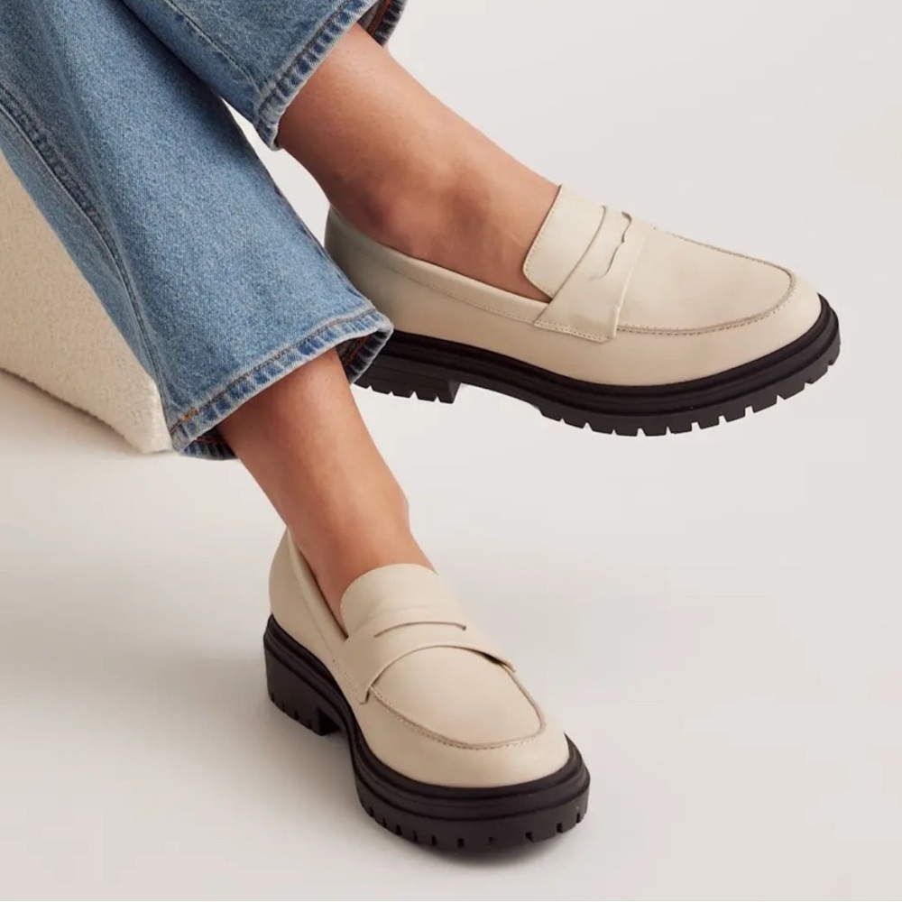 Quince Italian Leather Lug Sole Loafer